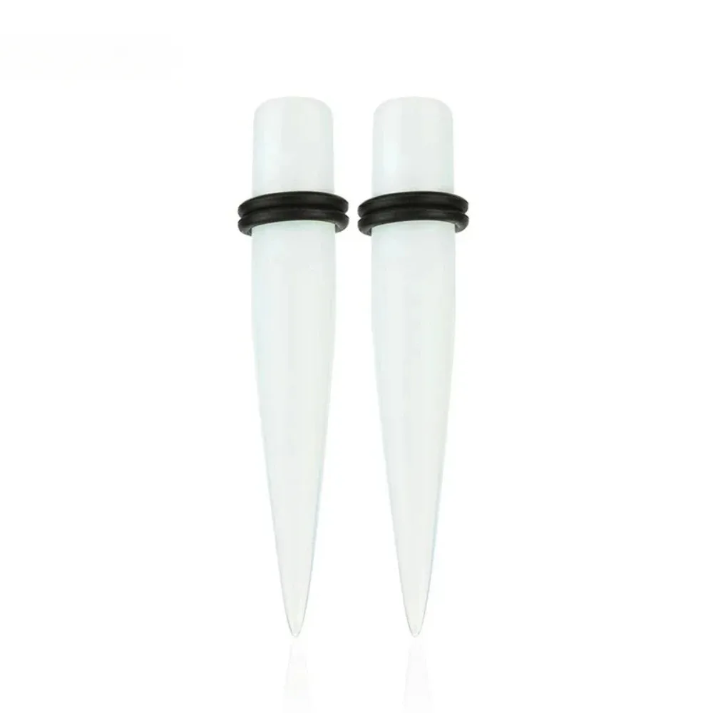 1 Paar konische Ohrkanalstopfen aus Bio-Naturstein, Dilatator, Piercing, Ohrring-Verlängerung, Körperschmuck, 6/8/10 mm – Detail 9
