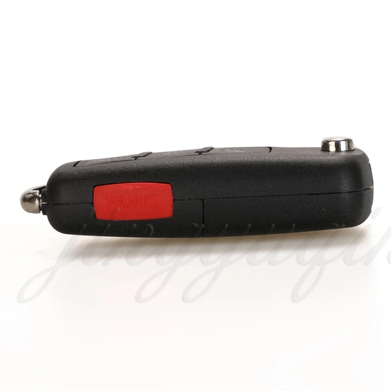 Jingyuqin Keyless Go Fob 3 + 1Panic 4 przyciski 315MHz zdalny klucz składany do VW Volkswagen Touareg Phaeton 3D0959753AK ID46 7942 Chip