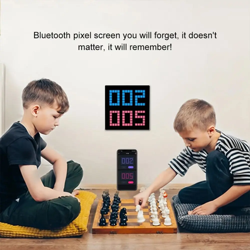 

Программируемый Bluetooth-пиксельный экран, матричный экран с управлением через приложение, умный светодиодный пиксельный экран, сделай сам, полноцветный