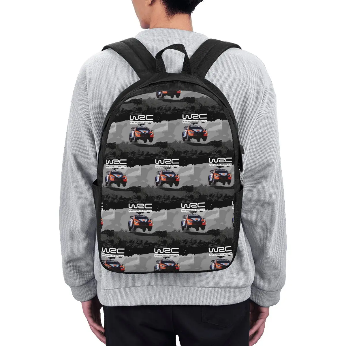 

World Rally Championship WRC Backpack Travel Notebook Bag Computer College Student School Bag Laptop Shoulder Bags for Men Women