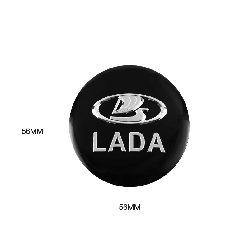 4Pcs Car Wheel Center Hub Cap Rim Cover Stickers Accessories For Lada 2107 Samara Largus Vesta Priora Niva Granta Kalina 2106