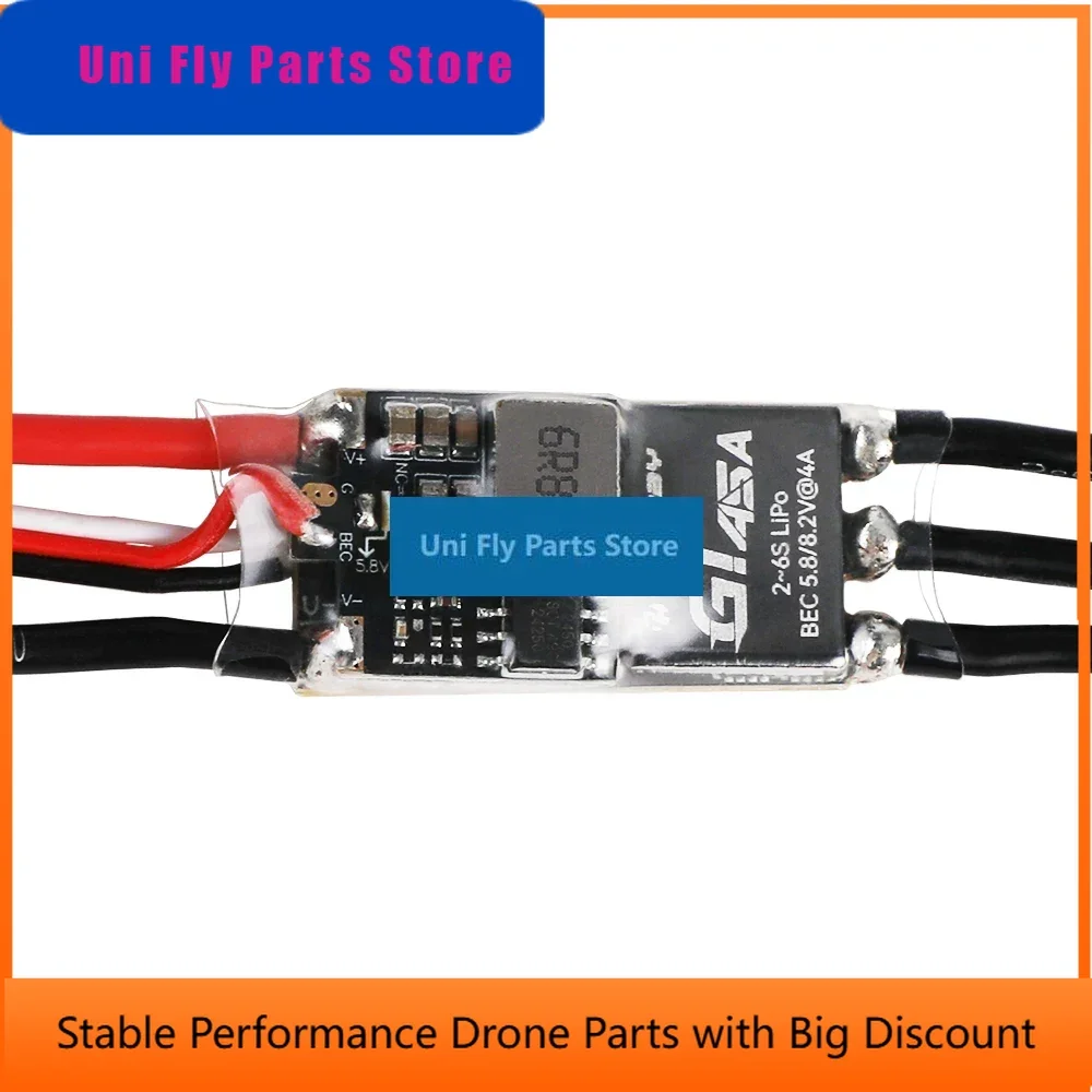 UniFlyT-MOTOR GT45A 45A Brushless ESC - High Response 5.8V Or 8.2V 3A UBEC 2-6S Power For F2C F3E F5D Racing & FPV Wings Parts