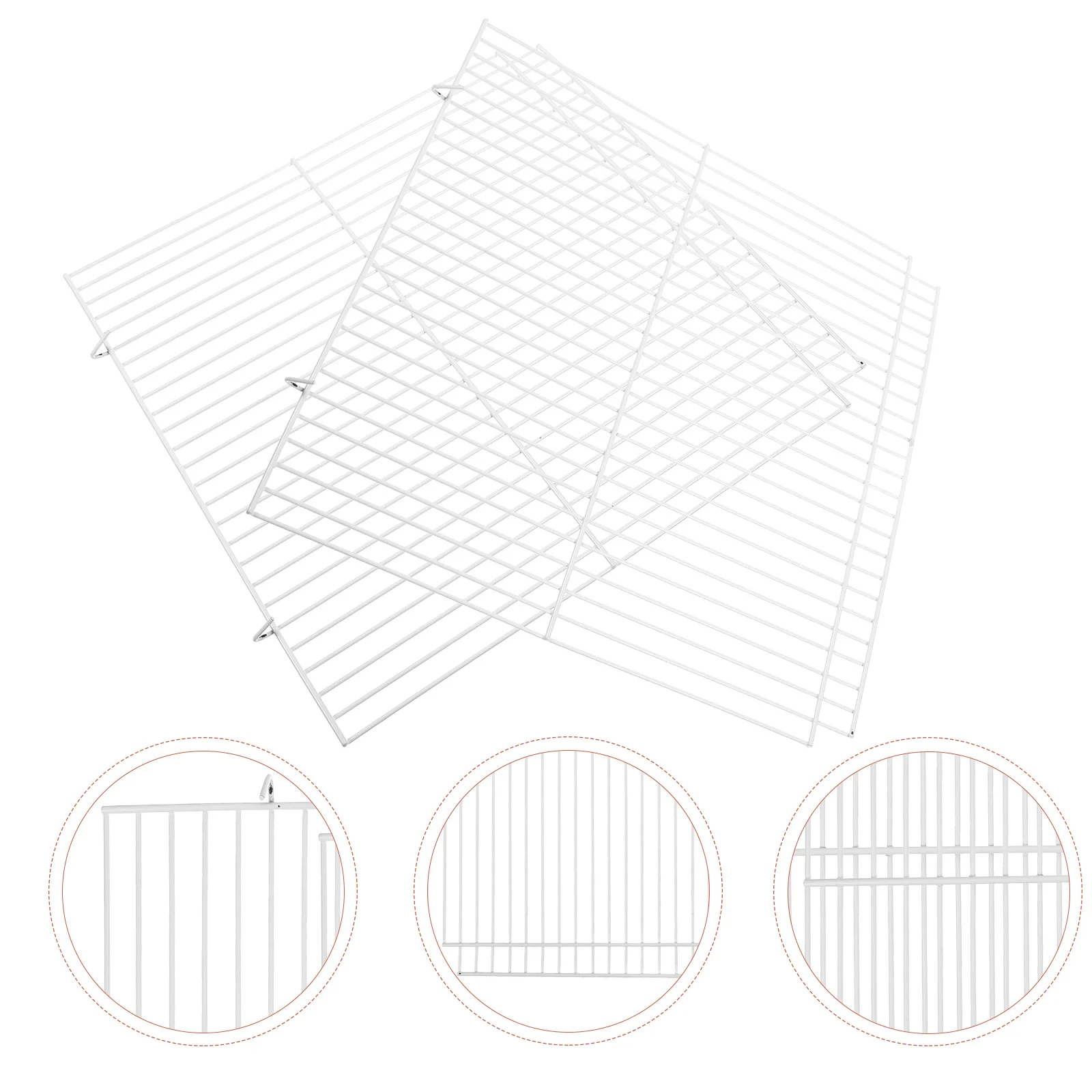 

2 Pcs Hamster Cage Divider Wire Board for Accessories Chicken Fencing Accessory Iron Separation Plate Mesh Baby Playpen