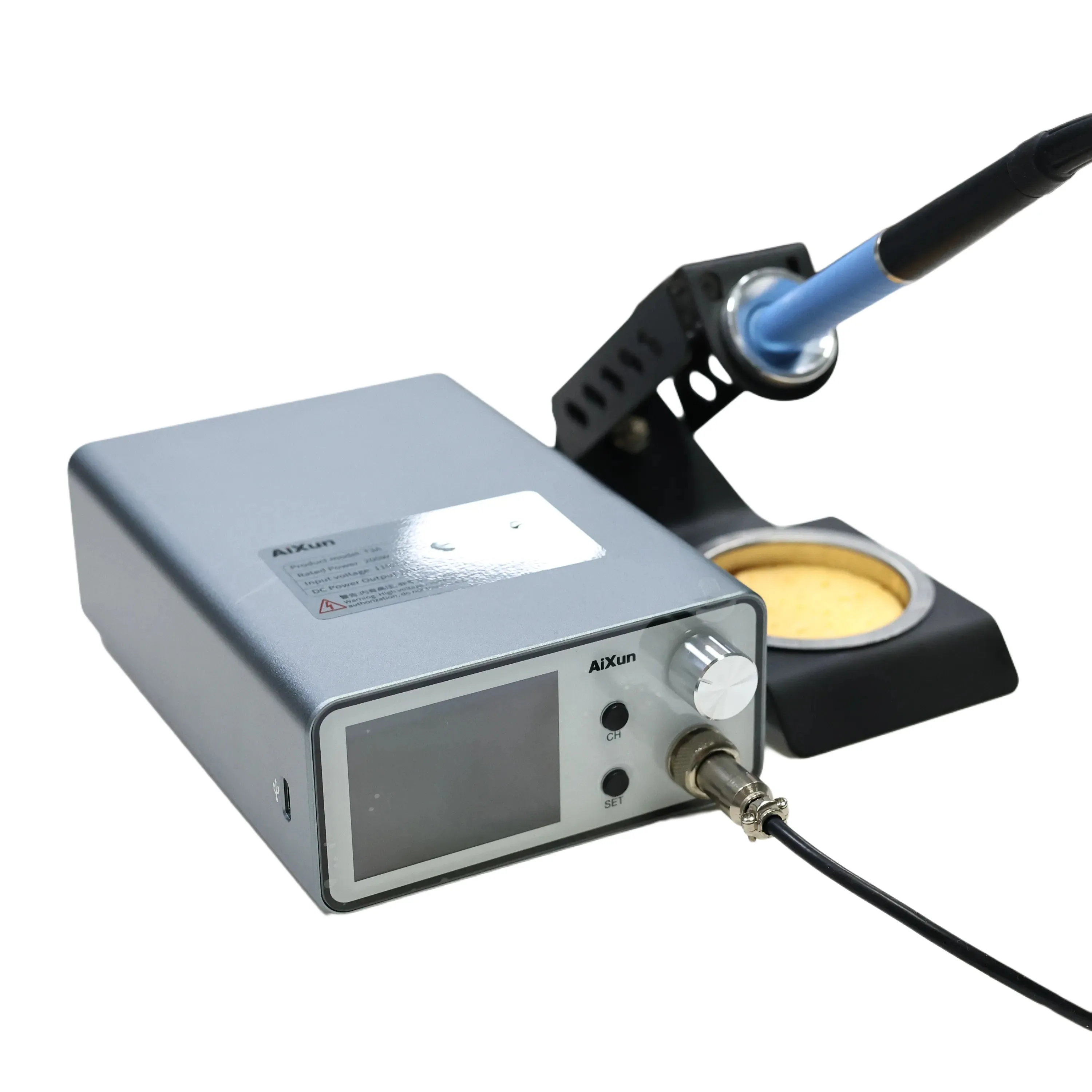 Aixun t3a 110v/220v estação de trabalho de ferro de solda inteligente com suporte t12/t245 lidar com pontas de ferro estação de trabalho de ferro de solda