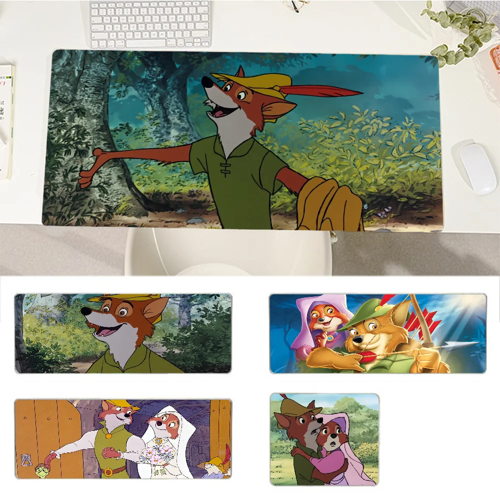 

Disney Robin Hood Mousepad Beautiful large gaming mousepad L XL XXL gamer mouse pad Size for Game Keyboard Pad for Gamer