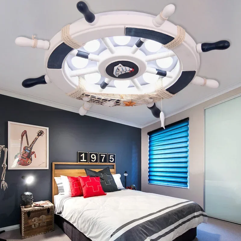 Corsair Rudder Ceiling Light Lamp For Children's Kids Room Girls Boys Bedroom Light Led Lighting