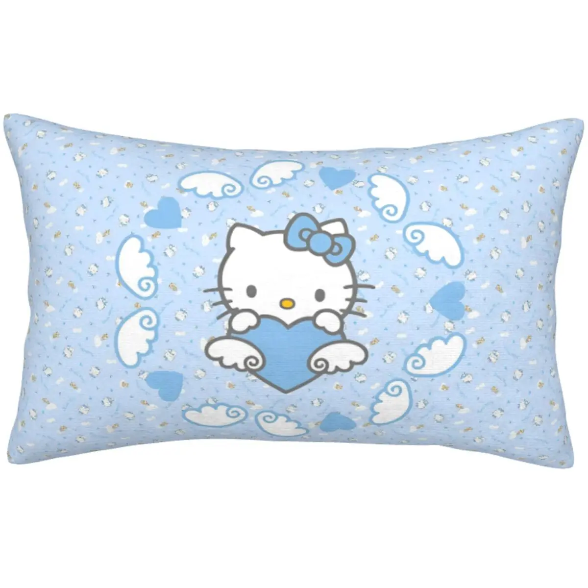 Kids Hello Kitty Angel Wings Bedding Pillowcase for Hair and Skin Reversible Pillow Cover 20 in x 30 in