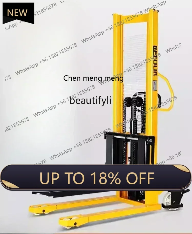 

Z189 AY Manual hydraulic truck, stacker lift truck, lift forklift, ground cattle handling, loading and unloading forklift