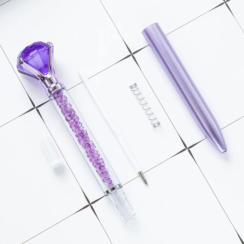 Fashion Shiny Large Diamond Gel Pens Creative Exquisite Ballpoint Pen School Office Writing Tools Student Stationery Gifts