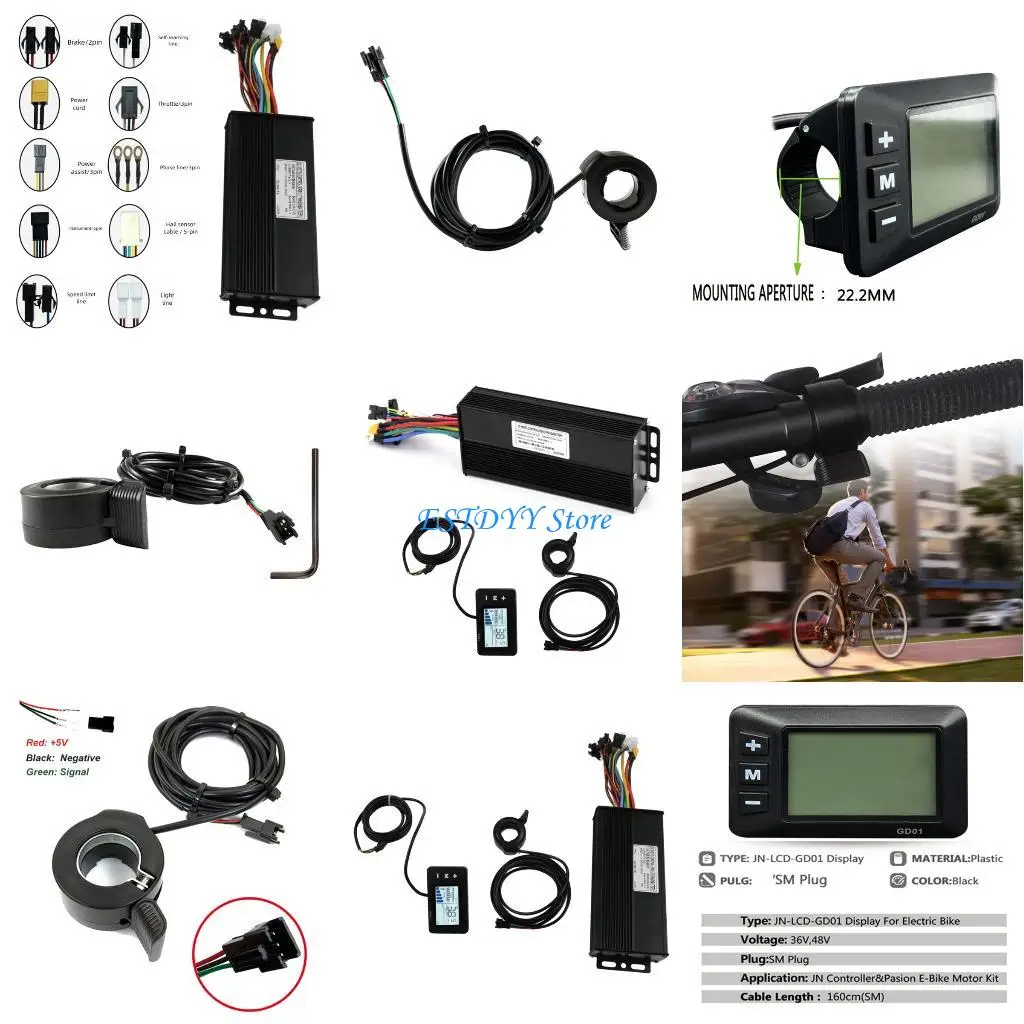 

G6DE 36/48/52V Bike 40Amp 1500W/2000W Three Mode Sine Waves Brushless Controllers