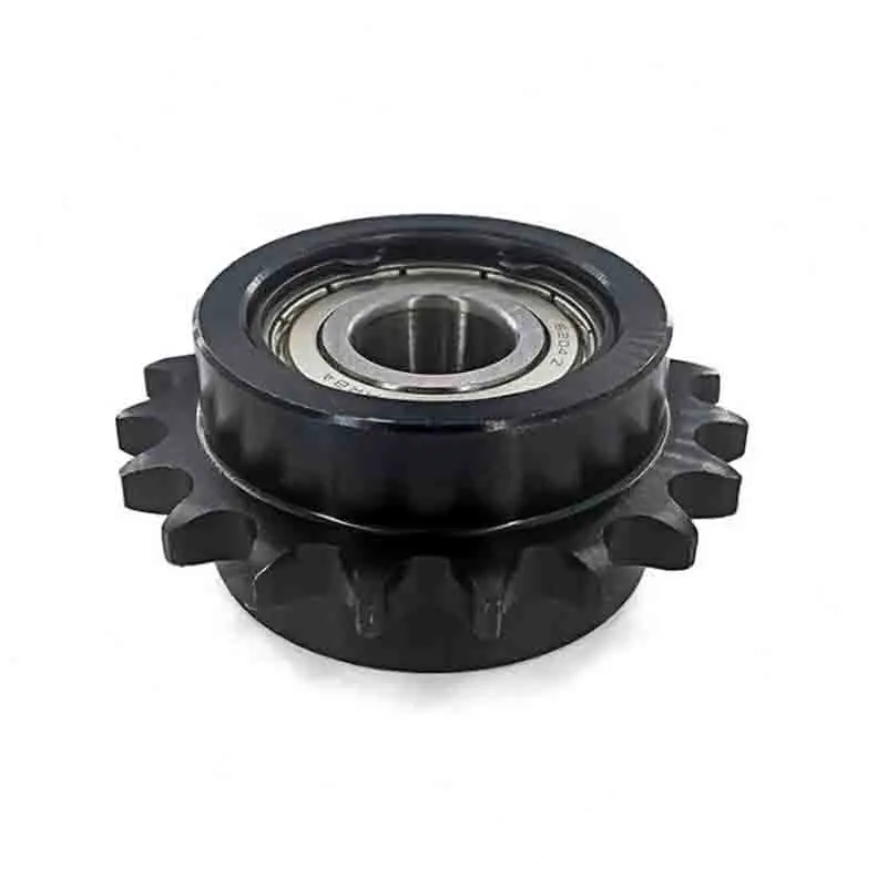 45# Steel Idler Sprocket Drive Chain Gear 08B with Bearing 10-20 Teeth for Machinery And Power Transmission