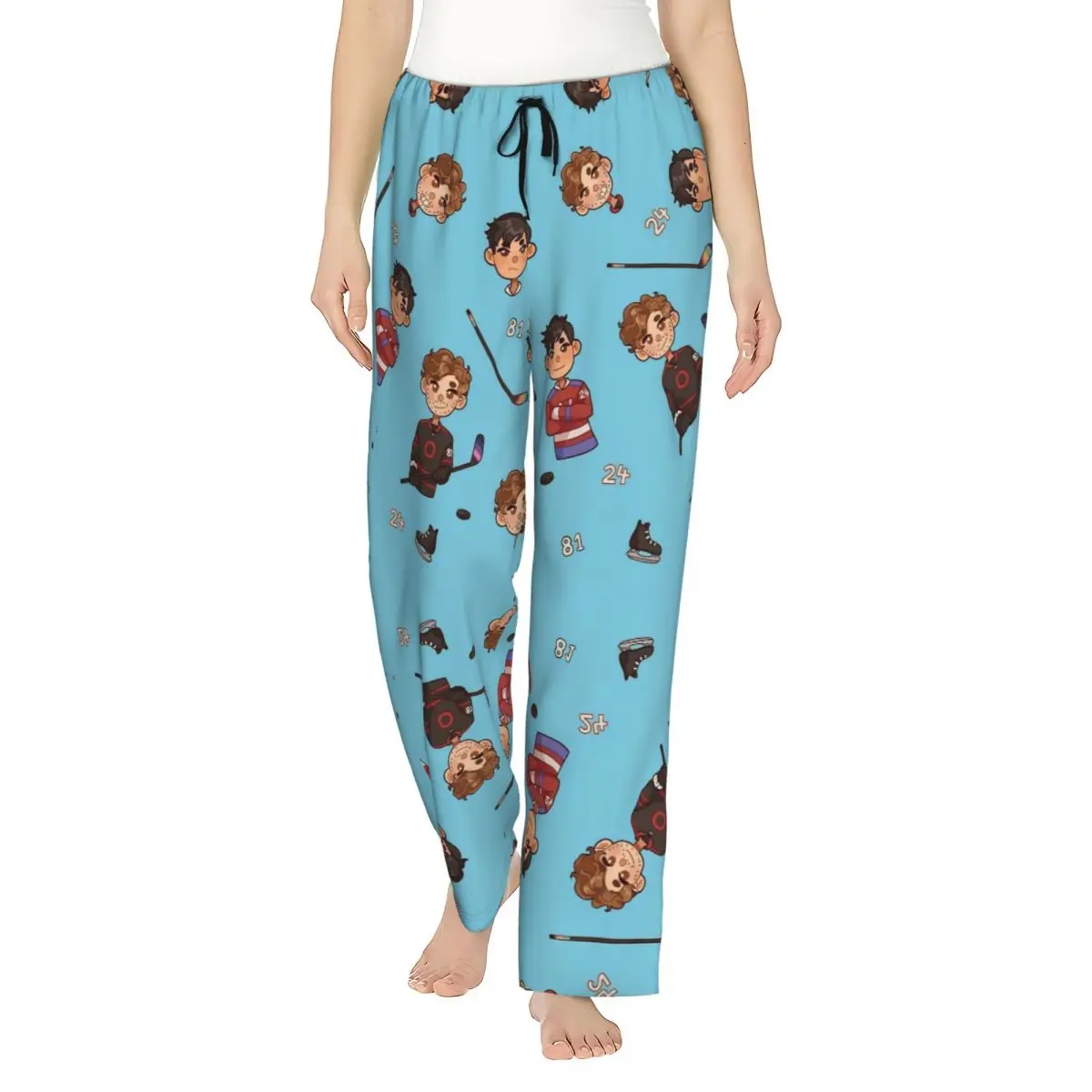Heated Rivalry Girl's Lounge Pants Comfy Canadian Sports Romance Pyjama Pants Dorm Sleep Bottoms