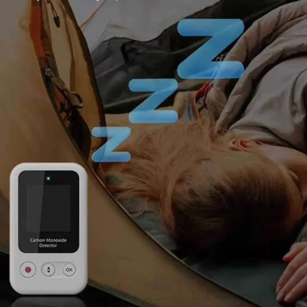 High Sensitivity Carbon Monoxide Detector High Definition LCD Display CO Detector Alarm Rechargeable Safety Monitor