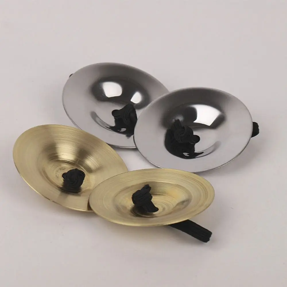 2Pcs Portable Finger Cymbal Traditional Professional Belly Dance Cymbal Early Education Mini Percussion Instrument