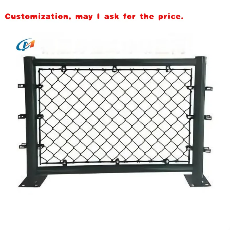 

custom.Popular Privacy Galvanized Chain Link Fence with Gate Easily Assembled Stadium/Gaden/Farm Construction