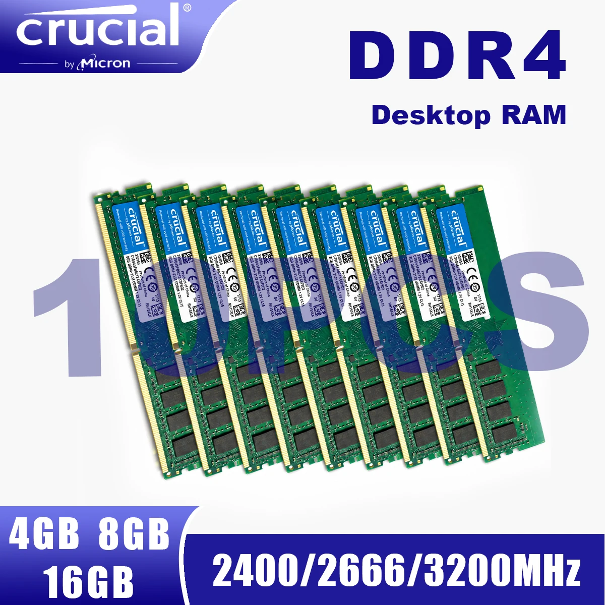 Ddr4 3200 16Gb - Crucial 10 adet DDR4 3200MHz 2666