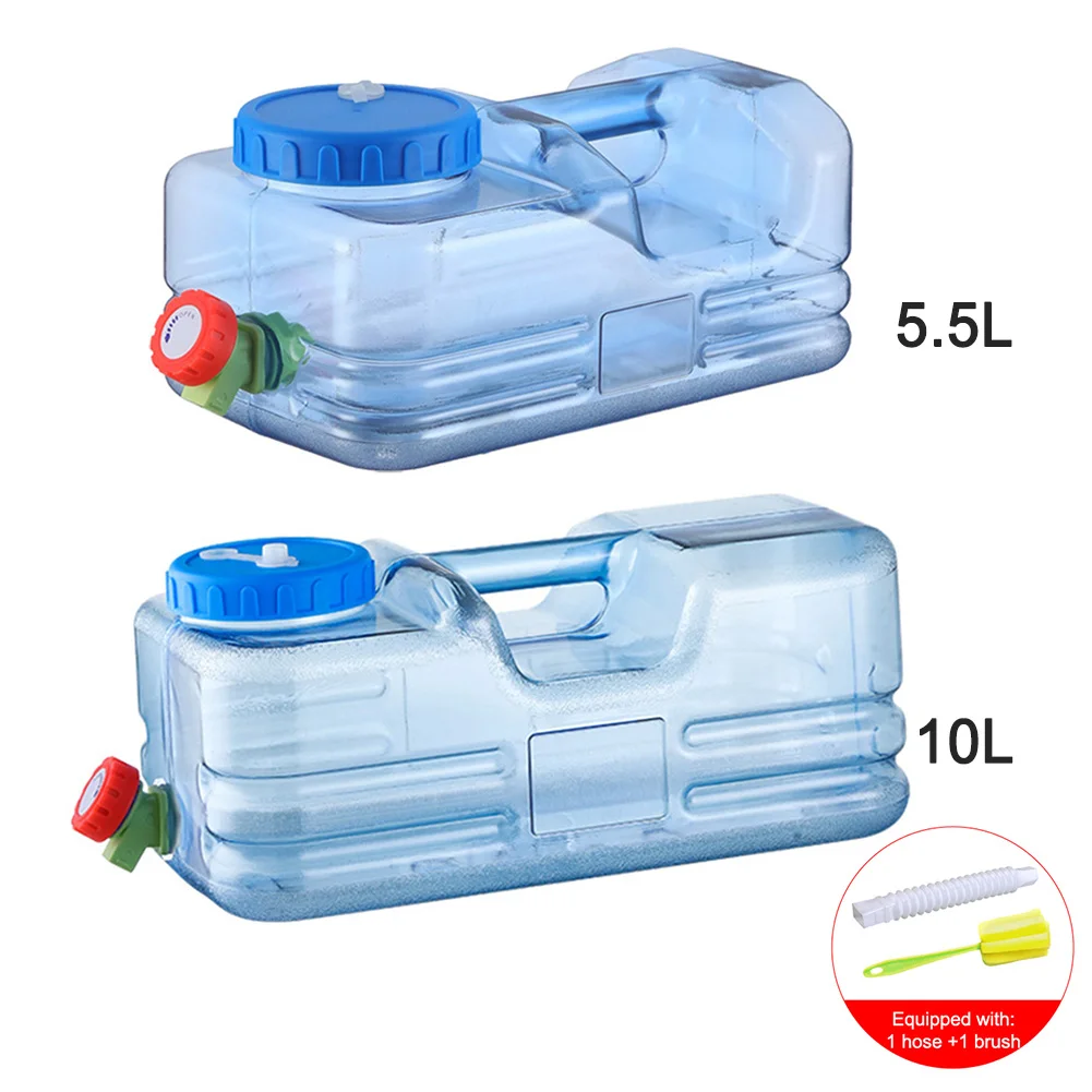 5.5l 10l Camping Water Bucket Portable Driving Water Bucket Food Grade Water Container with Tap Big Capacity for Picnic Travel