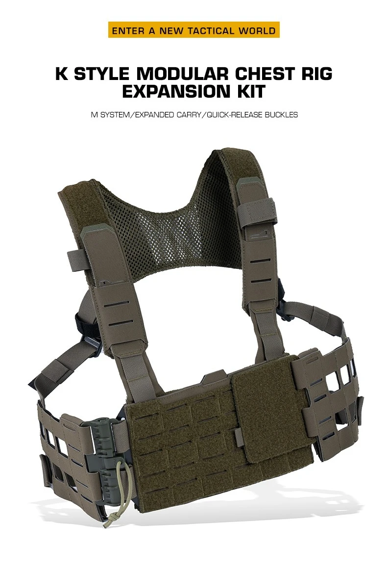 Modulares Brustgurt-Erweiterungskit – MOLLE Schnellverschluss-Gurtsystem für Training, Wandern, Jagd und Outdoor-Aktivitäten – Detail 1