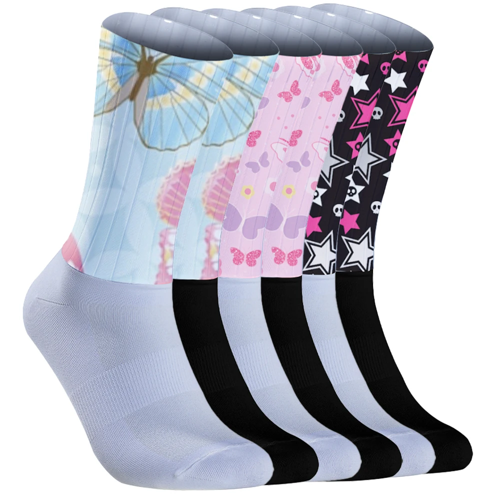 Chaussettes de football coordonnantes mi-mollet pour hommes, chaussettes de sport, football, cyclisme, nouveau