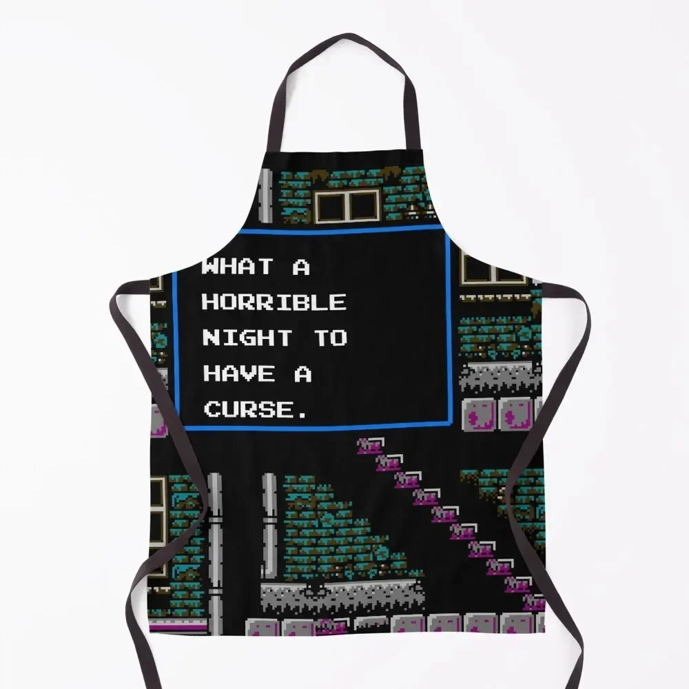 

What a horrible night to have a curse Apron Trim Cloth waterproof for women Apron