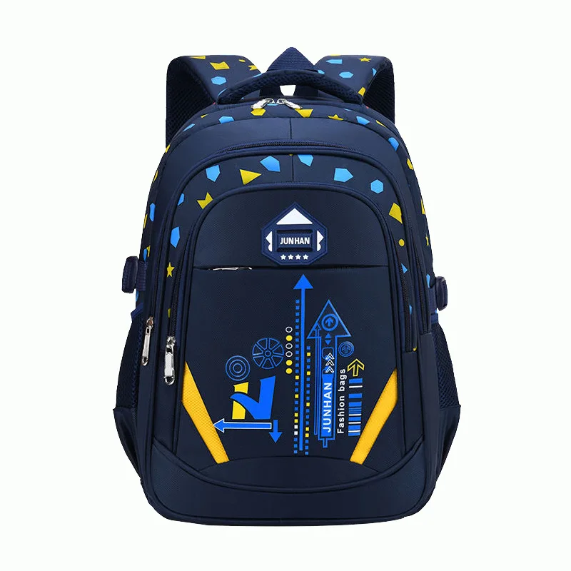 Kid's Shoulder Bag Geometry Pattern Teen Children Backpack Fashion Schoolbag Boy Girl Backpack Book Bag Waterproof Mochila ﻿