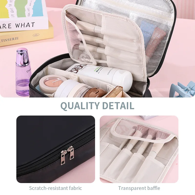 Women's large-capacity portable luxury high-end internet celebrity travel toiletry bag storage pouch
