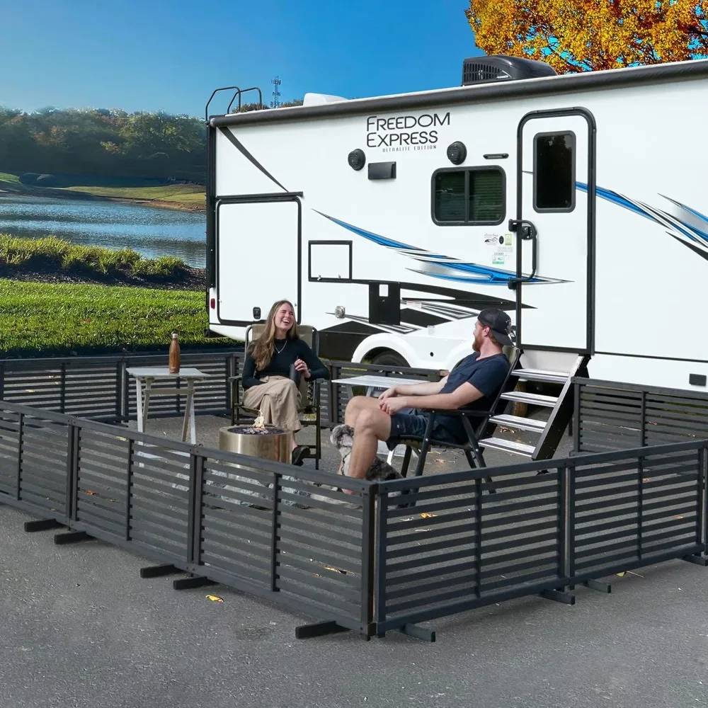 

Portable Puppy Fence Kit - 22 Inches High x 44 Inches Wide, Charcoal, Freestanding Dog Playpen for Outdoor and Indoor Use