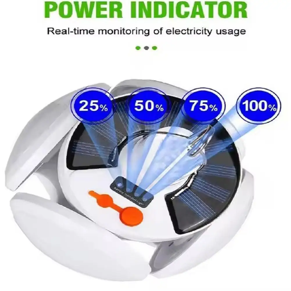 Camping Led lumière de secours solaire Rechargeable Portable Camping lumières en plein air randonnée d'urgence barbecue R5x9