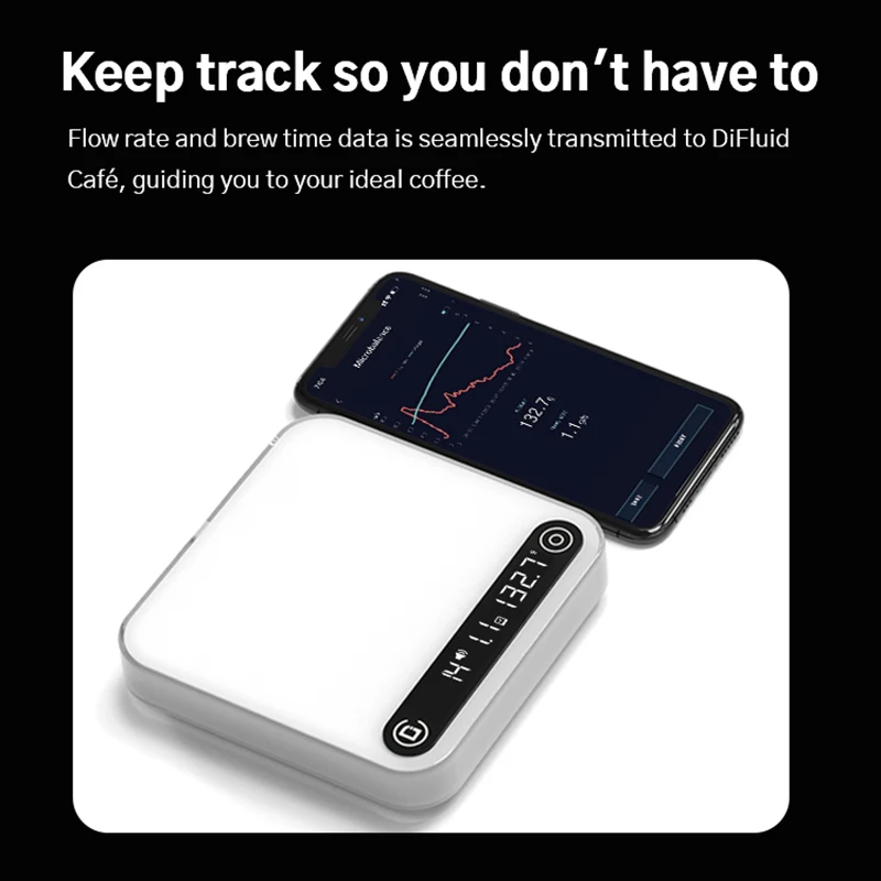 DiFluid R2 Coffee Scale and Refractometer Interconnection APP Digital Coffee TDS Measurer High-precision IP67Concentration Meter