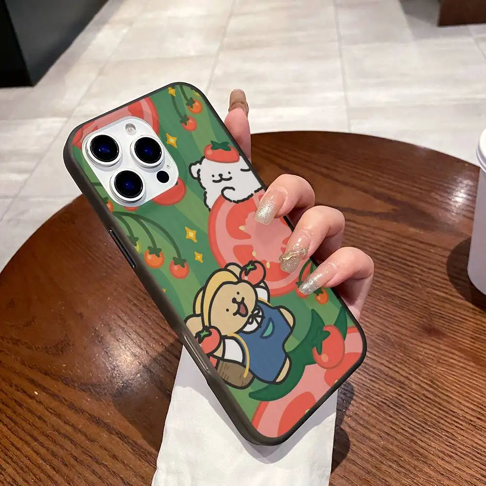 Maltese Cute Line Puppy Dog For IPhone 16 15 11 12 13 14 17 Pro Max PLUS Pro Soft Corrugated Silicone Back Phone Case