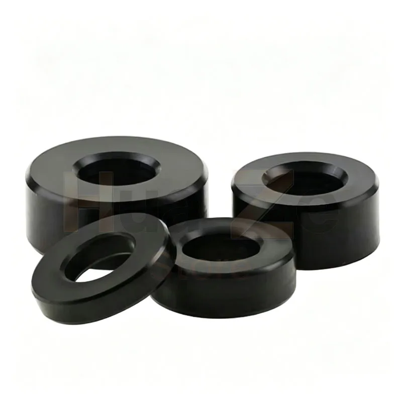 Black POM Bushing M3 M4 M5 M6 M8 M10 Washer Round Hollow Unthread Standoff Spacer Sleeve Insulated Plastic Gasket Length 1-20mm