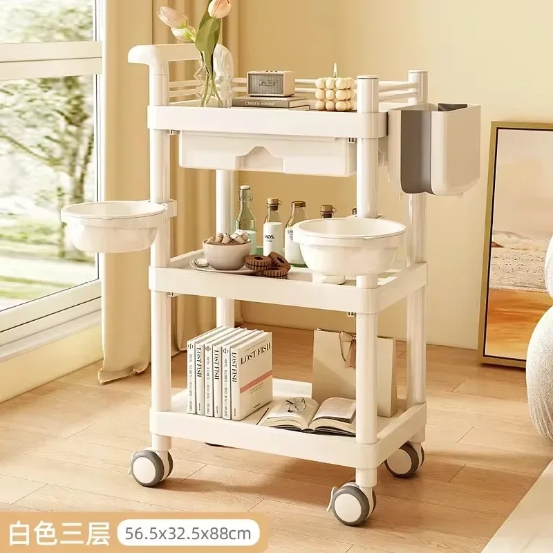 Hairdressing Suitcase With Wheels Trolley Makeup Mini Spa Auxiliary Cart Elegant Hairdresser Aesthetic Roulette Storage Bar