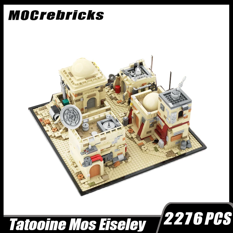 

Star Movie Scene Modular MOC Desert Mosley Bar Architecture Model Building Blocks House Assembly Brick Children's Toys Gifts