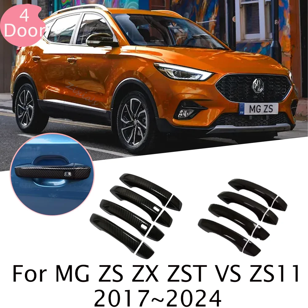 

For MG ZS ZX ZST VS ZS11 2017~2024 2022 2023 Car Exterior Door Handle Protect Cover Door Bowl Anti-scratch Modified Accessories