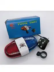 1pcs Bicycle handlebar steering warning light mountain bike handlebar warning light with horn flashing light bicycle