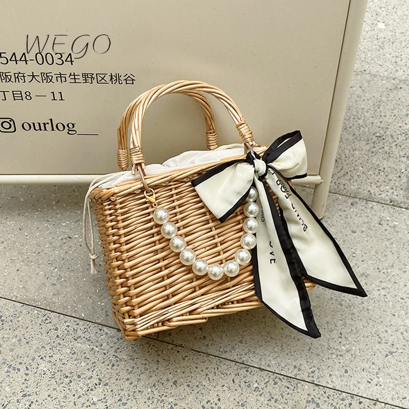 

Summer Fashion Handbag Female 2024 New Korean Version of Seaside Holiday Leisure Straw Bag Texture Messenger Bag