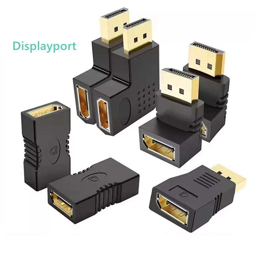 90 degree UP Down Displayport Adapter Right Angle DP Adapter 8k/60Hz 4K/144Hz Pass Durch 90 Grad Winkel Displayport 1,4 Konverte