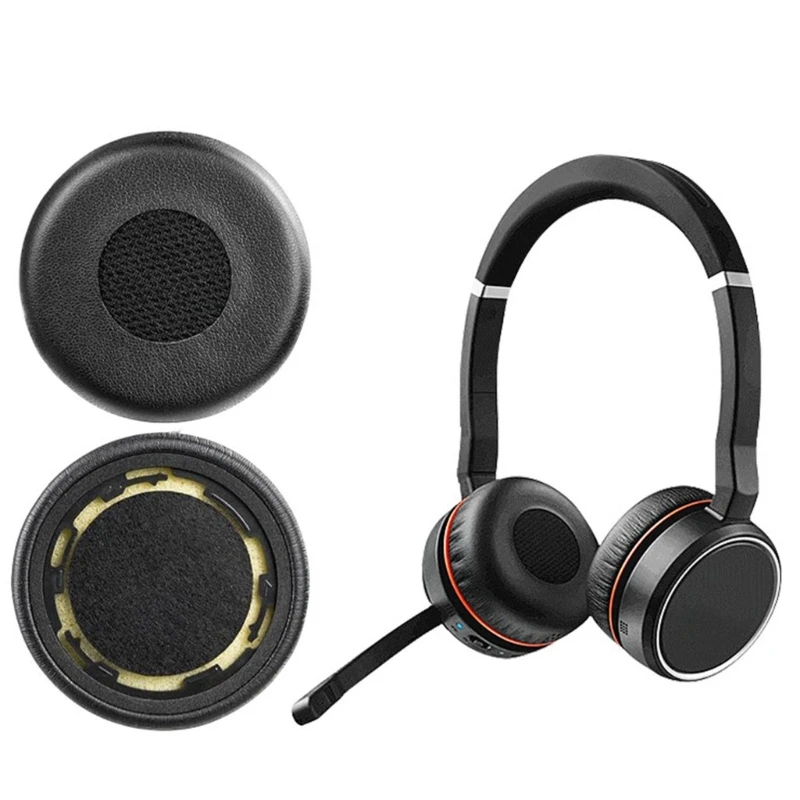 أغطية وسادات أذن إسفنجية مريحة M17B مع قماش معزز للصوت لـ Evolve 75+ 75