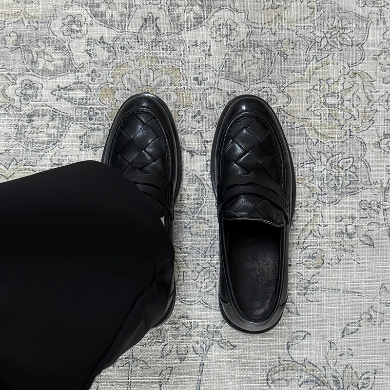 Mocassins de couro bovino de c - Formal Men Daily Wear Shoes avaliação e preço