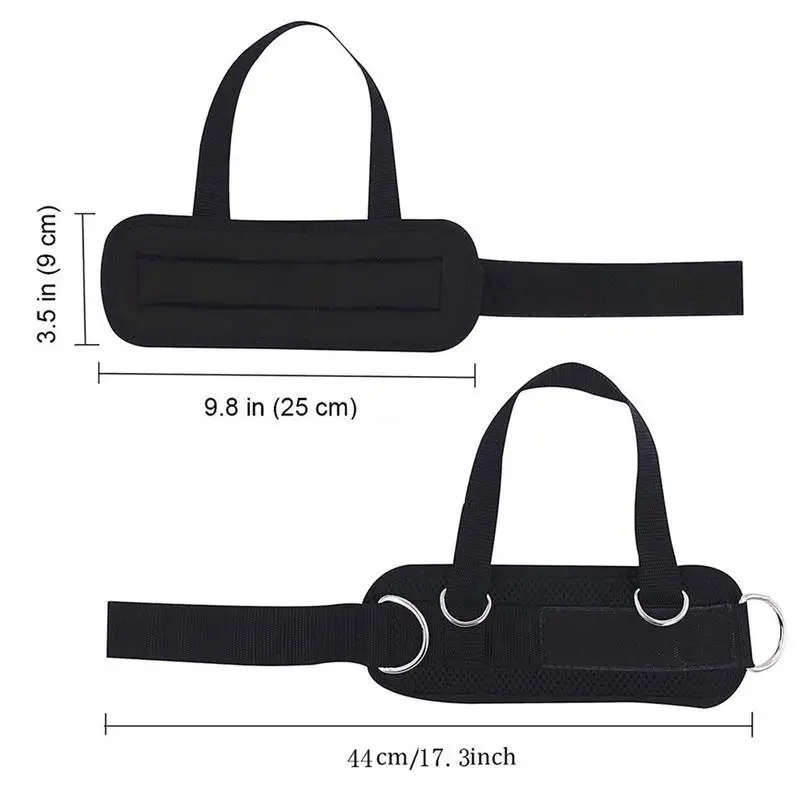 Ankle Straps For Cable Machines D-Ring Ankle Strap Weightlifting Gym Workout Fitness Ankle Cuffs For Legs Glute Exercises