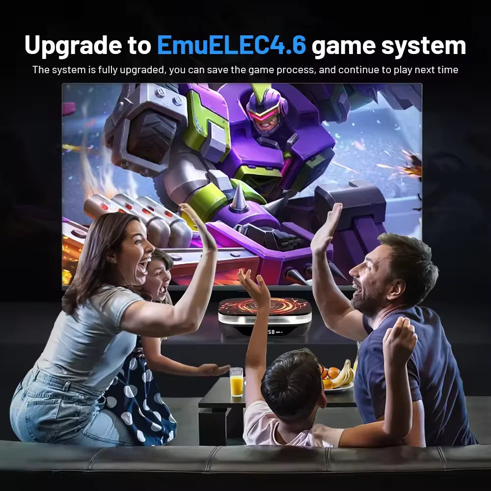 Kinhank 슈퍼 콘솔 X4 Plus 4+32G 3 in 1 60000 게임 PS1/PSP/SS/DC/N64 HD 출력 게임 콘솔용 60+ 에뮬레이터