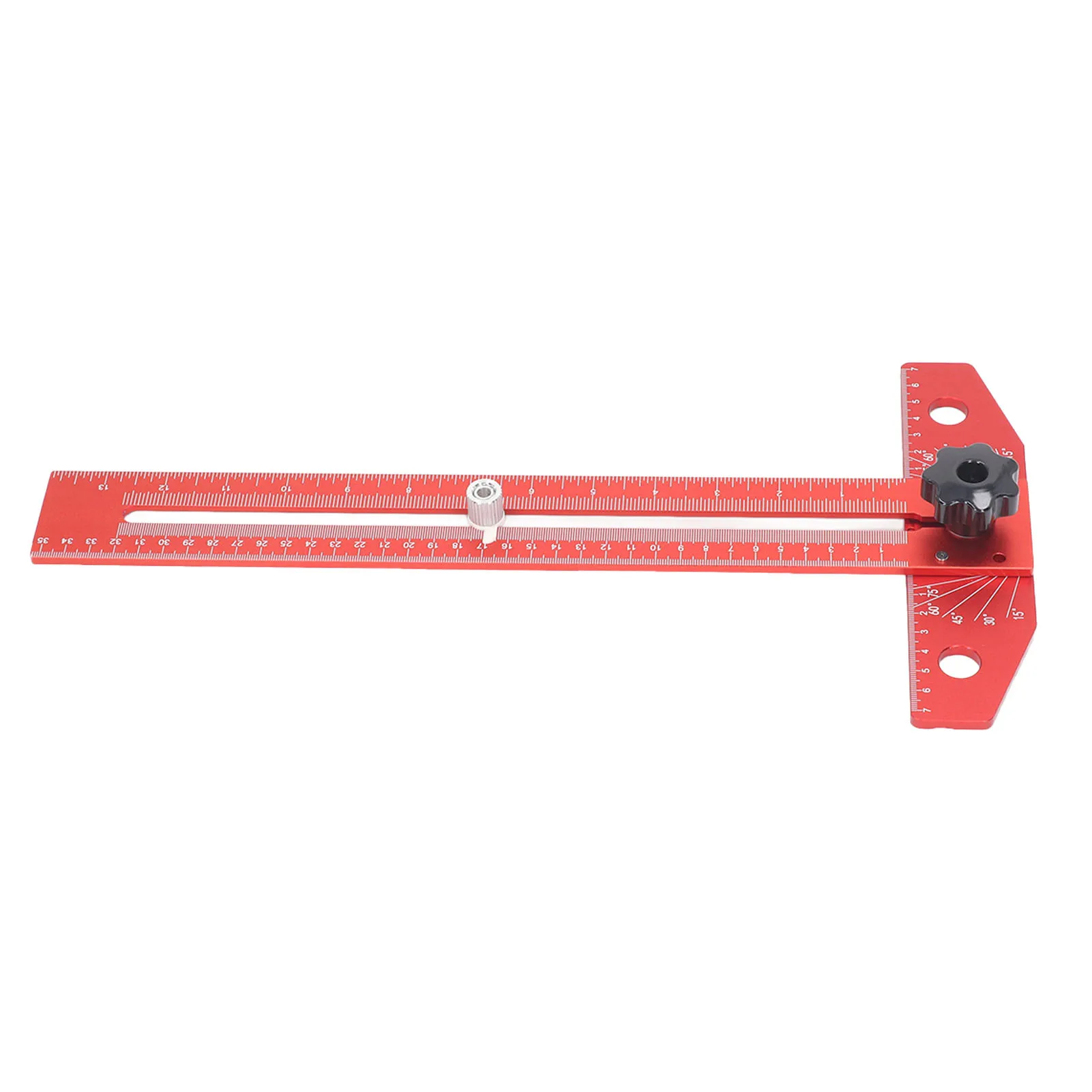 Aluminum Alloy T Square Ruler Protractor Woodworking Carpenter Layout Measuring Tool for Crafting