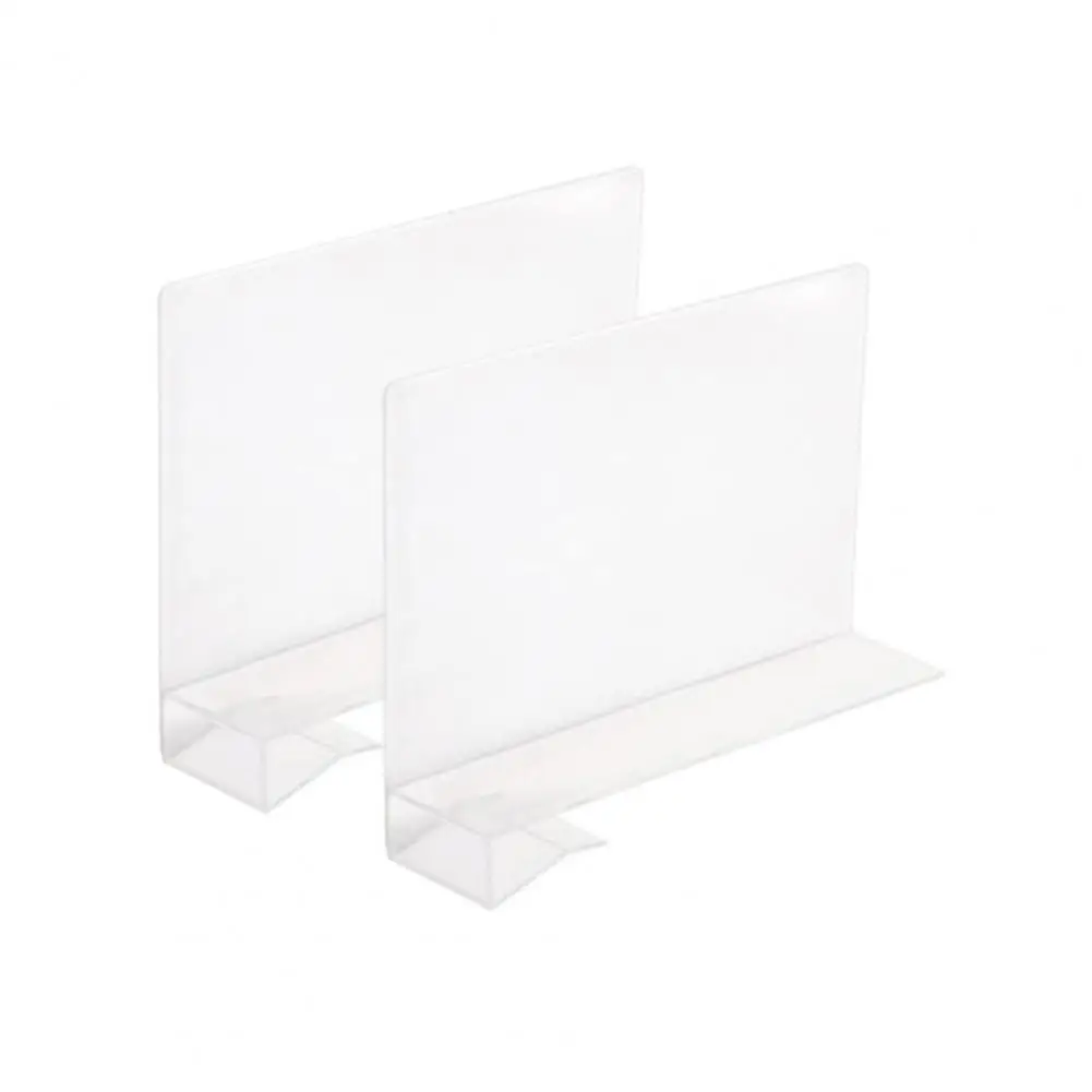 Transparente Frigorífico Partition Divisor, Gaveta Separador, Amplamente Utilização, Cozinha, Space Saving, Conveniente, 2pcs