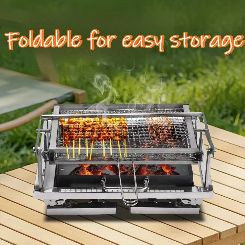 Thickened Automatic Barbecue Grill Reverse Barbecue Grills Constant Temperature Outdoor Stove Durable Waterproof Camping Stoves