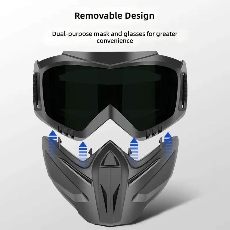for New Welder Mask Head Mounted Dustproof Windproof Tactical Glasses Electric Welder Anti Glare Anti Splash Goggles