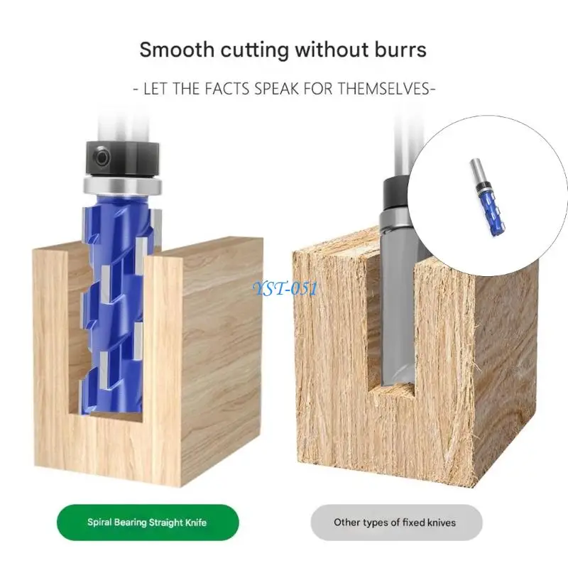 E15A Precisions Steel Engraving Router Bit 1/2inch Shank for Woodworking Carving Grooving Mortising Task
