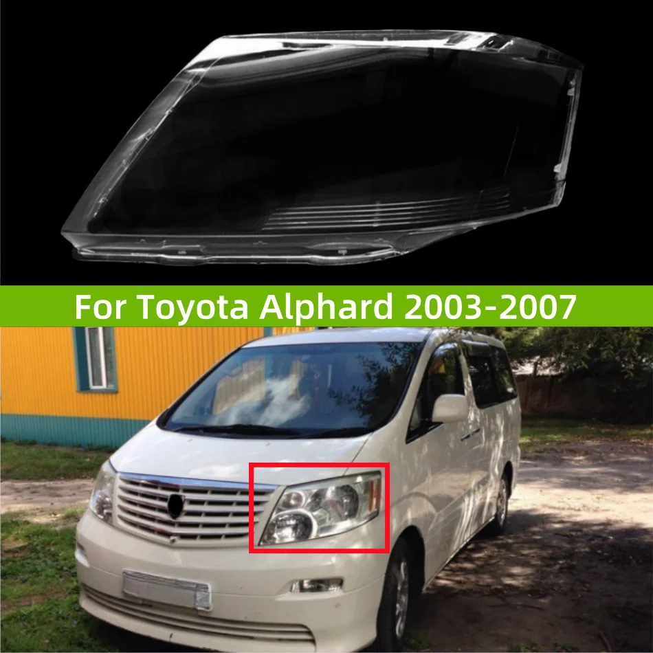 

For Toyota Alphard 2003 2004 2005 2006 2007 Car Decorations Accessories Headlight Cover Transparent Anti-UV And Anti-Aging