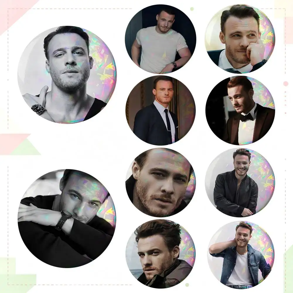 Actor K-Kerem Bursin Round Badge Creative Brooch Clothing Backpack Accessories Lapel Pin