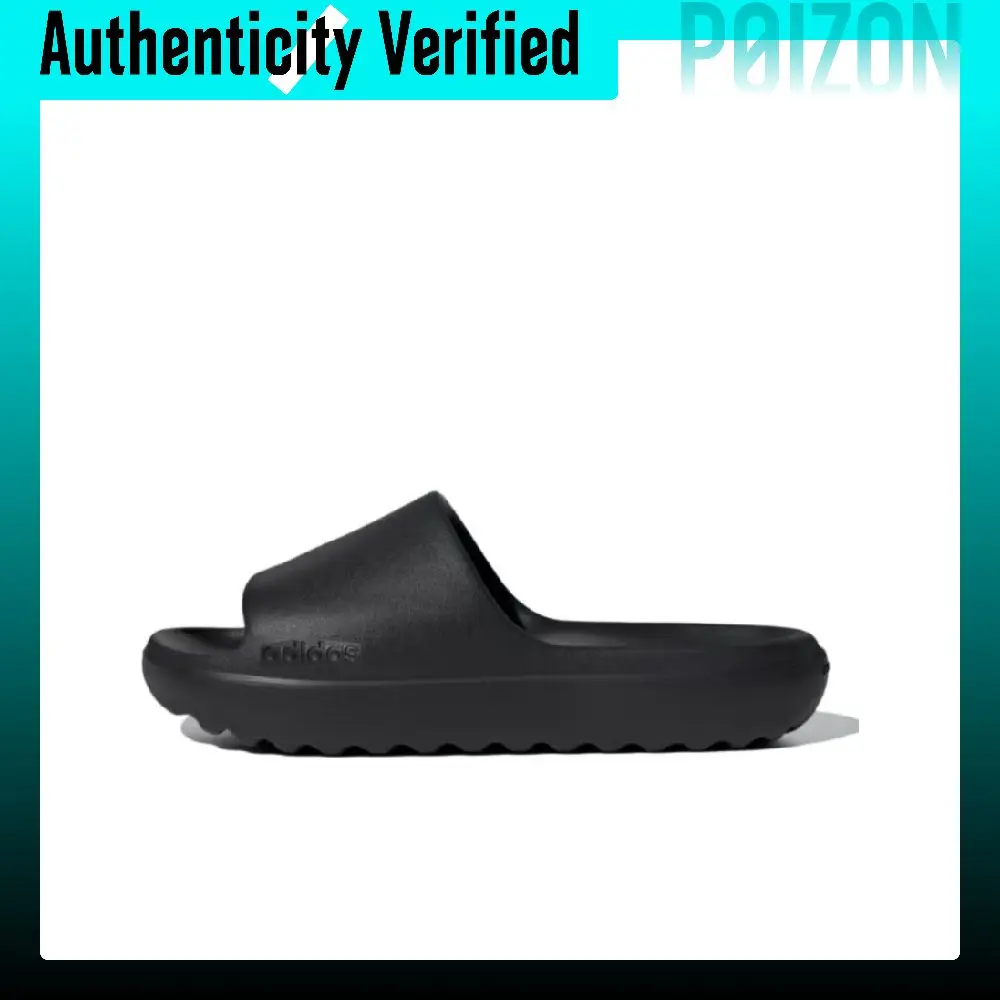 Adidas Adilette Lumia Trendy Rubber Slide Slippers Unisex Black JP9580