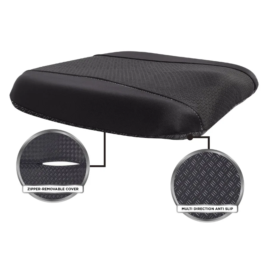 

1Piece Car, Tractor & wheelchair Seat Cushion Memory Foam Black Universal Fit